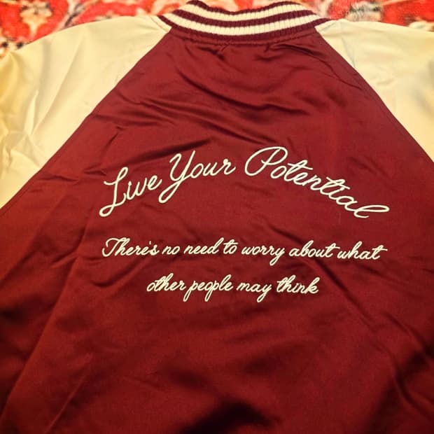 Colza 콜자 일본빈티지 새틴 스카잔/점퍼