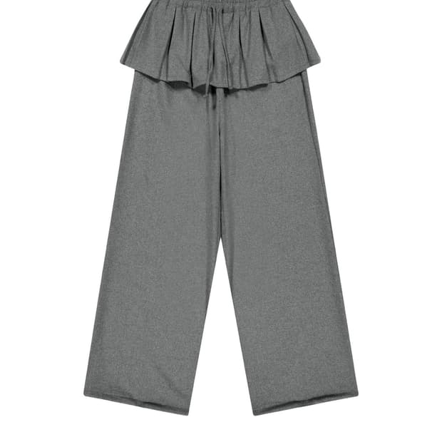 코이세이오 PLEATS OVER WOOL PANTS  플리츠 와이드 팬츠