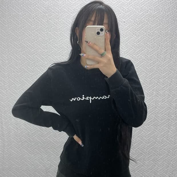 챔피온 리버스위브 빈티지 스펠로고 맨투맨 M C07706