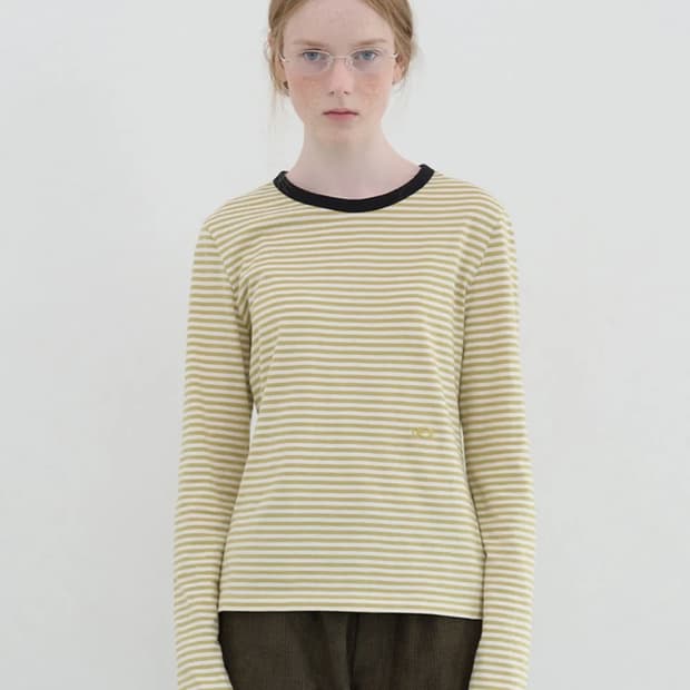 엔조블루스 더블 로고 스트라이프 Lst (Yellow Stripe)