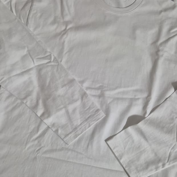 자바나스 / usa헤비코튼 롱슬리브 화이트 / L