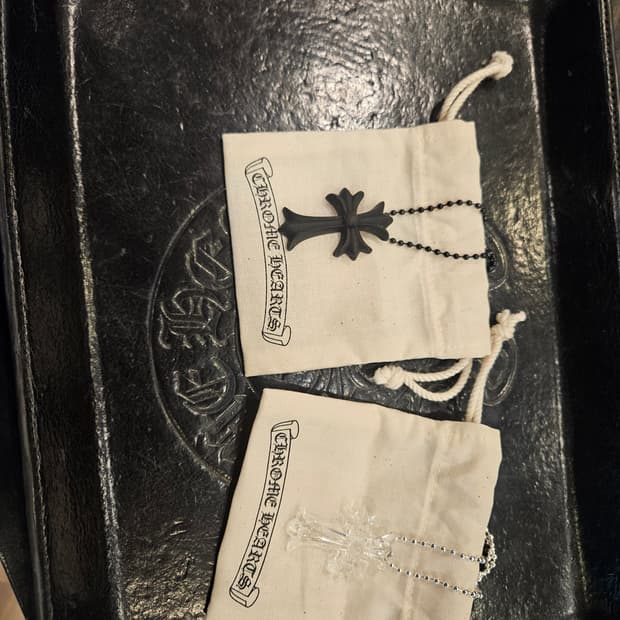 실리콘 크롬하츠 목걸이 블랙 & 투명