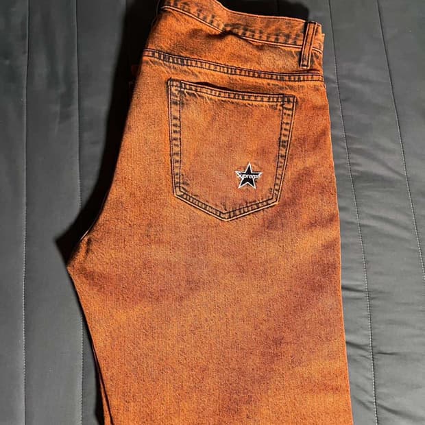 슈프림 레귤러진 오렌지 34