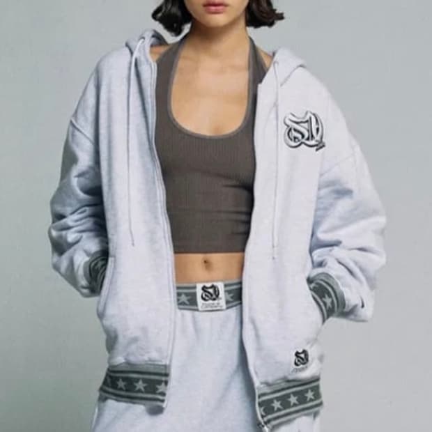 스컬프터 3D Monogram 후드집업