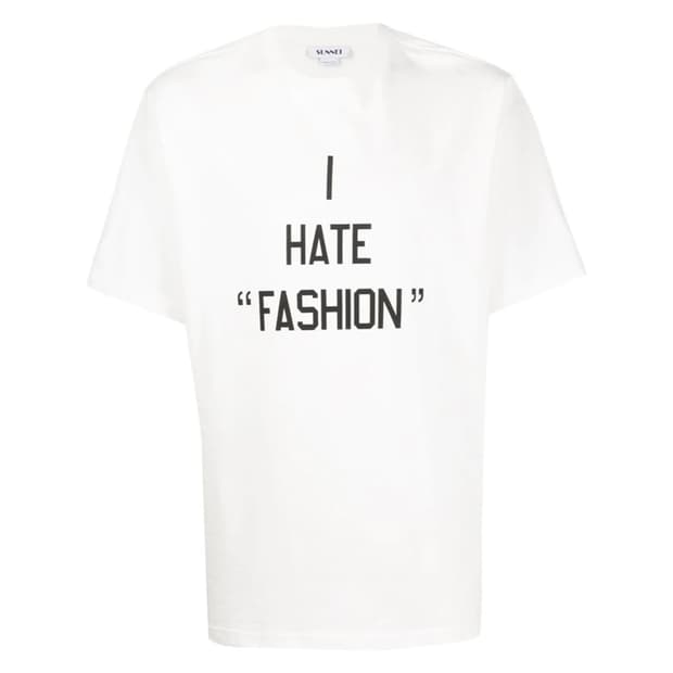 Sunnei I HATE FASHION 티셔츠 L