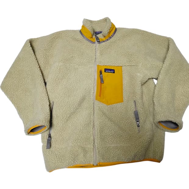 파타고니아 귀한 머스타드 배색 딥파일 레트로X 후리스 자켓 XL 실측M