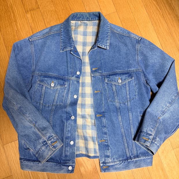 구찌 gucci 청자켓 데님 50사이즈 105~110
