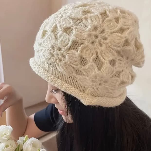 뜨개 니트 빈티지 비니