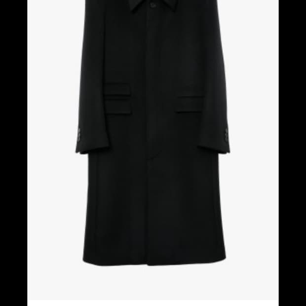 마마가리 오버사이즈 울 맥코트 블랙 46사이즈