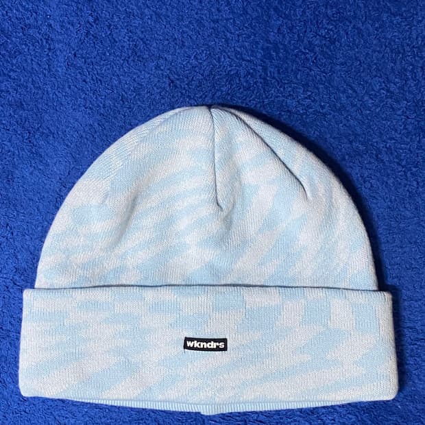 Wkndrs 위캔더스 체커 플래그 비니