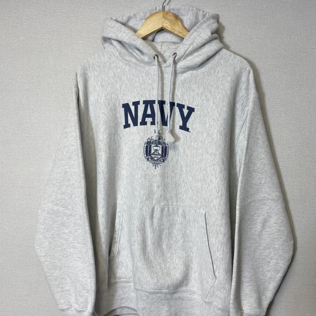 90's 챔피온 리버스위브 NAVY 후드 