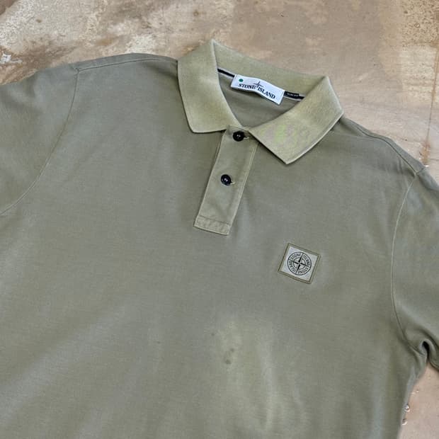 L 스톤아일랜드 카라 반팔티 