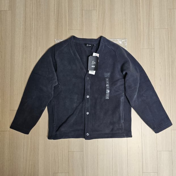 M 새제품) 유니클로 X 니들스 후리스 가디건 다크그레이 483980