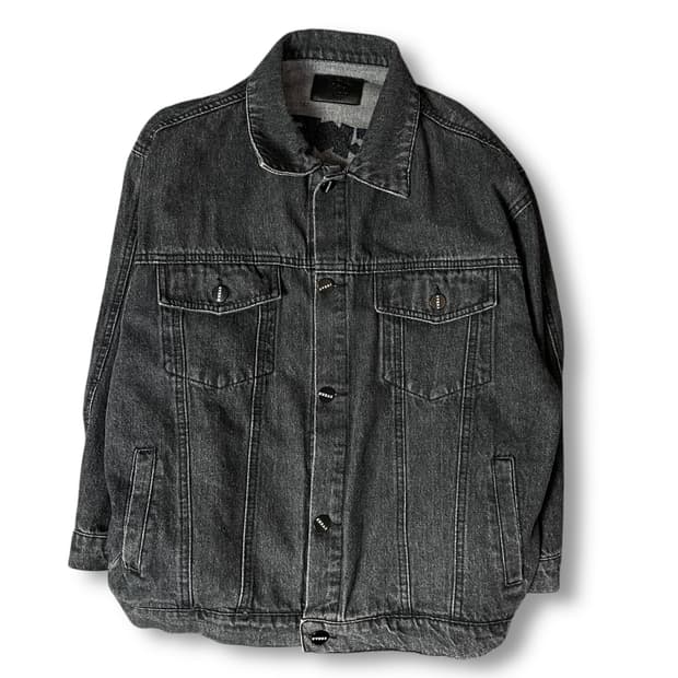 Niu duoduo 그레이 미키 데님 자켓