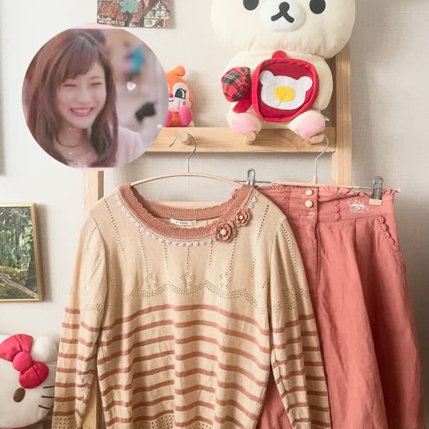 모리걸 빈티지 히메갸루 사토미깔 핑크 set 💗🌸🎀