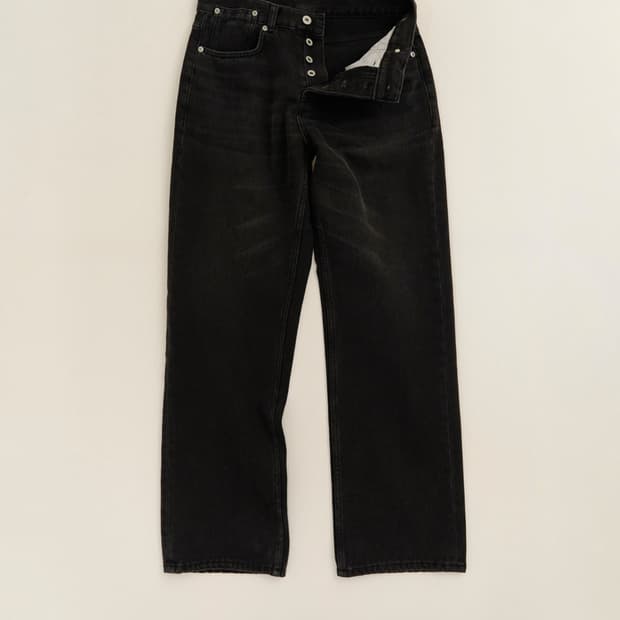 Ryoo black washed jeans알와이오오 블랙 워시드 진 