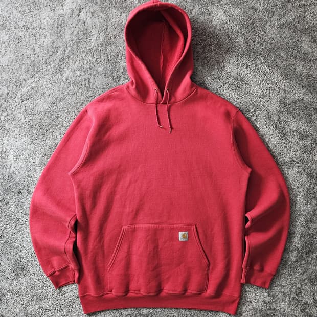 Carhartt 로고 패치 후드티