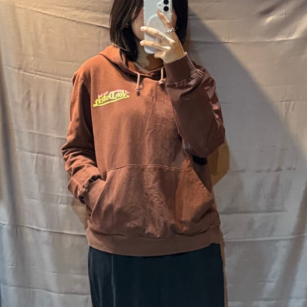 L VonDutch 본더치 심볼로고 브라운 후드티
