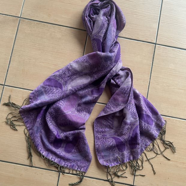 Vintage purple scarf
