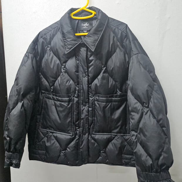 Laplaf 블랙 숏 패딩 점퍼 88