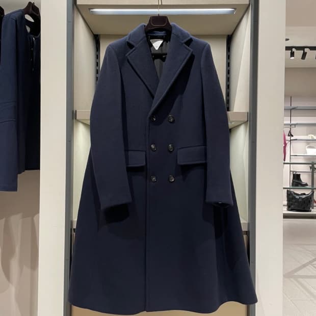 보테가베네타 울 캐시미어 케이프 코트