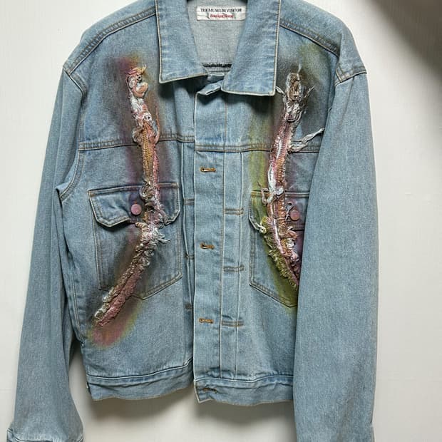 더뮤지엄비지터 데님자켓 L