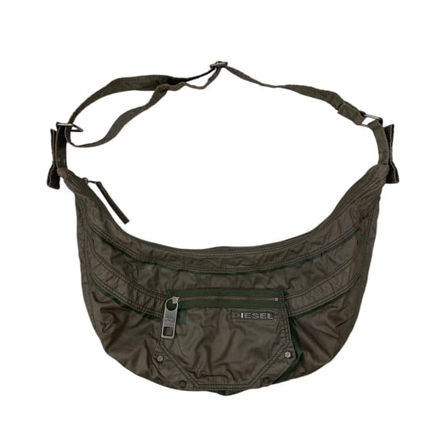 디젤 y2k 카키 그런지 크로스백