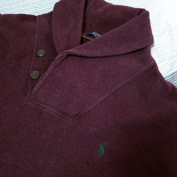 폴로 랄프로렌 빈티지 숄카라 맨투맨 스웻셔츠