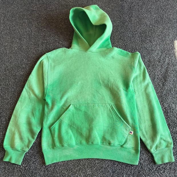 80s super faded  russell hoodie 미제