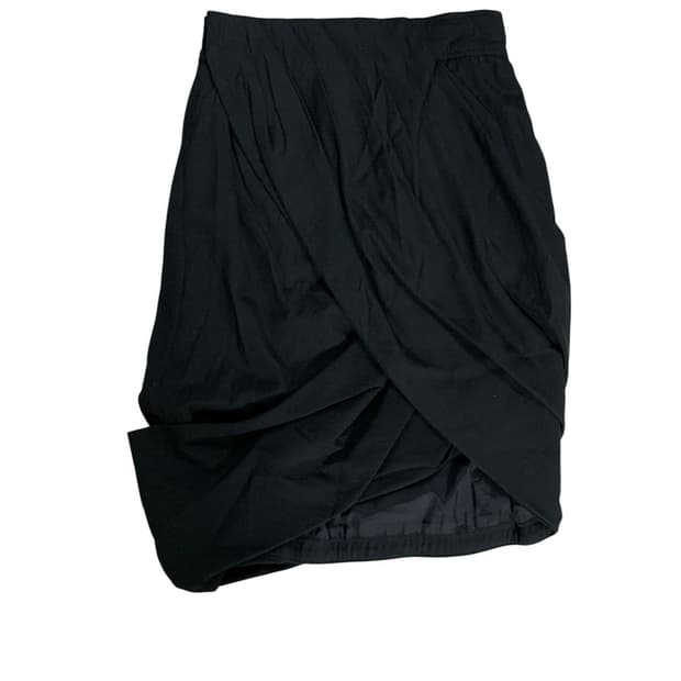 versace drape midi skirt