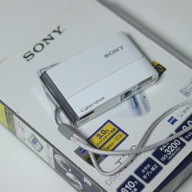 소니 사이버샷 DSC-T70 화이트 빈티지 디카