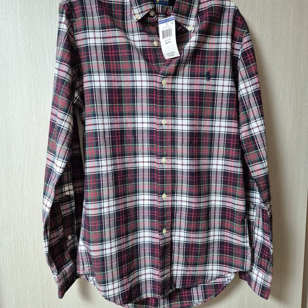 (새제품) 폴로 랄프로렌 타탄 체크 셔츠 XS  (90-95)