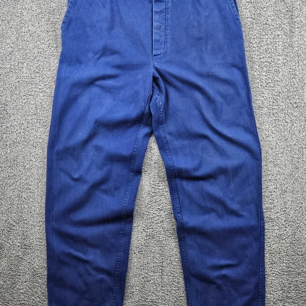 빈티지 버튼플라이 프렌치 워크 팬츠 (50 [35"]) / 11548