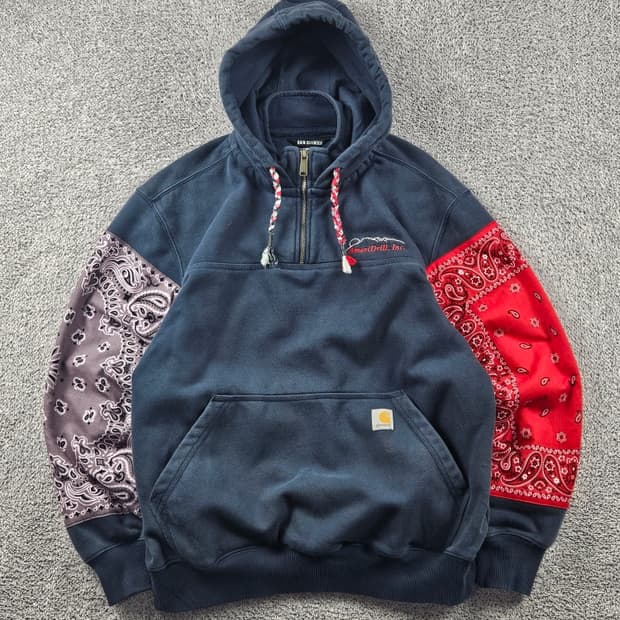 칼하트 페이즐리 반다나 커스텀 스웻 후드티셔츠 ( L ) / 11271