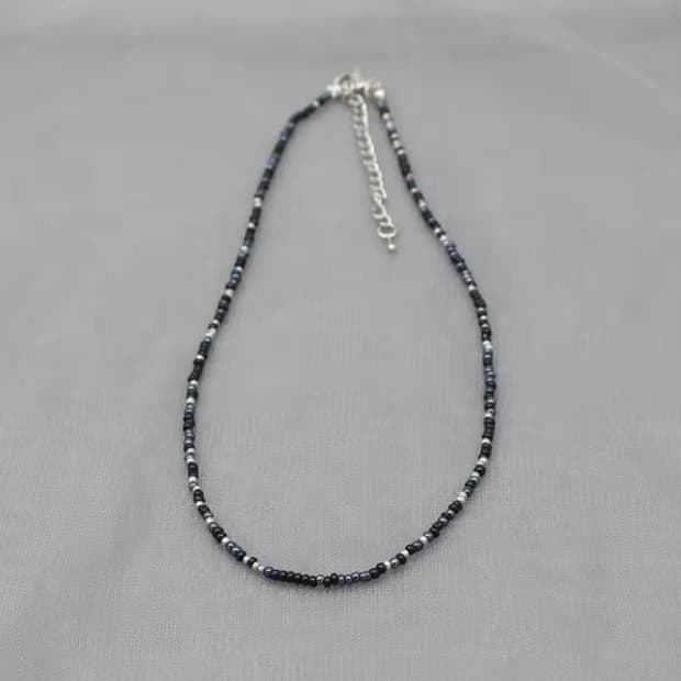 화산석 비즈 목걸이