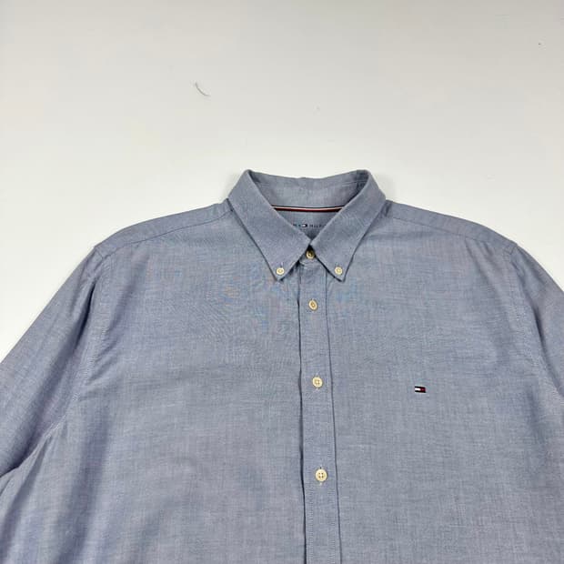 타미힐피거 플래그 스카이 블루 셔츠 (XXL)