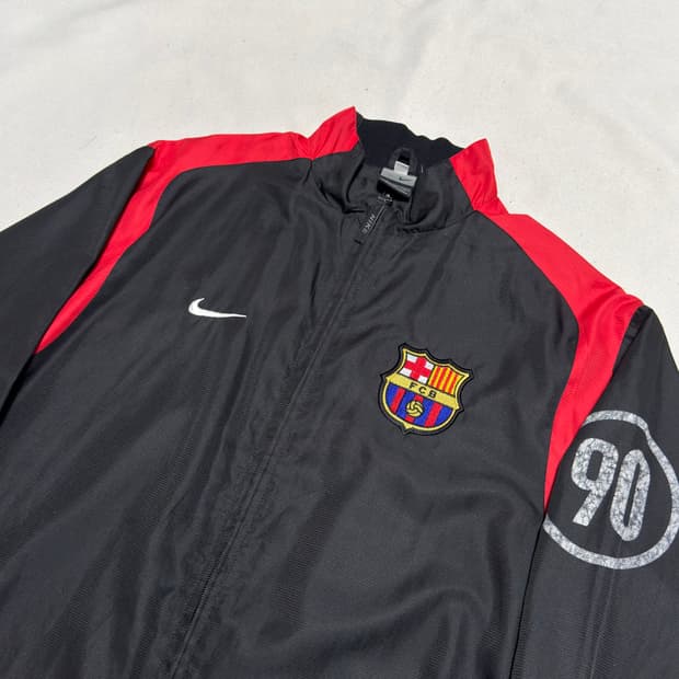 XL 나이키 바르셀로나 레드라인 블랙 바람막이
