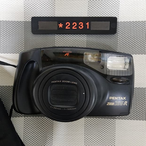 펜탁스 줌 105 R 필름카메라 파우치포함