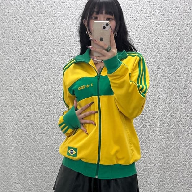 아디다스 올드스쿨 브라질 리오 데 자네이루 져지 집업 100 C12059