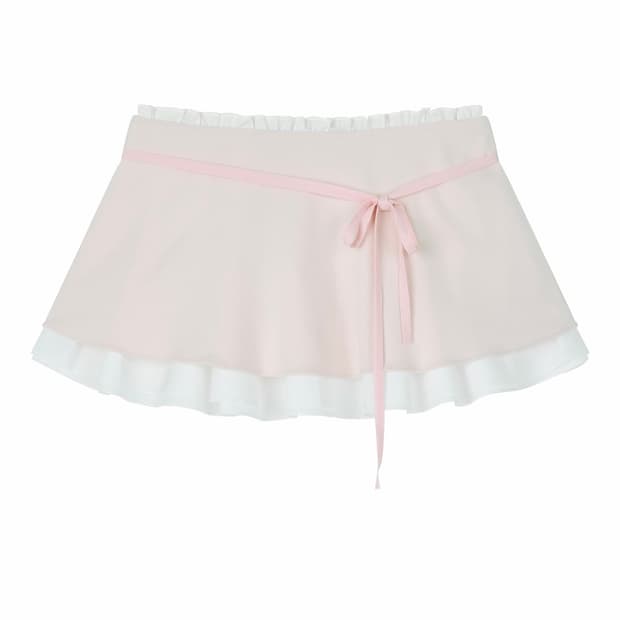 DRYROSE 레이어드 핑크 플레어 스커트 구해요