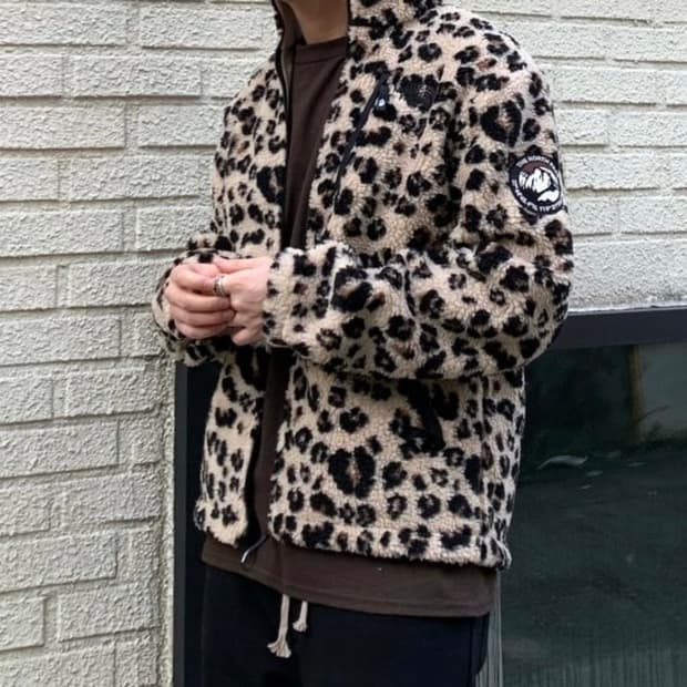 노스페이스 레오파드 리모 플리스자켓