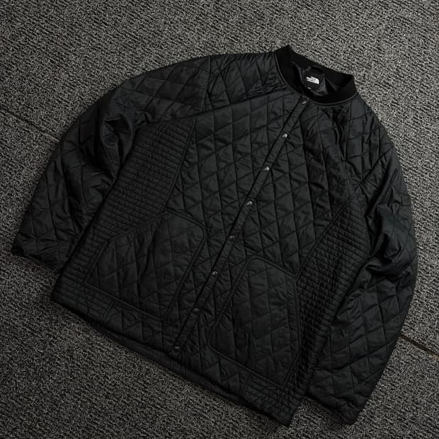 노스페이스 패치로고 킐티드 봄버 자켓 블랙 1835