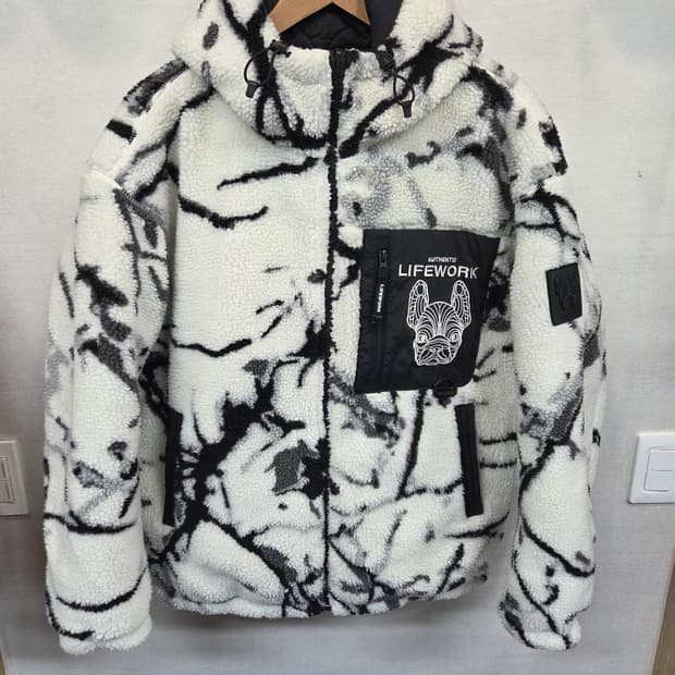 라이프워크 버블링 플리스 퀄팅 리버시블 자켓 m