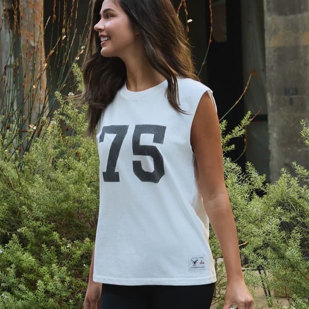 에르에르 Vintage 75 Artwork Sleeveless White