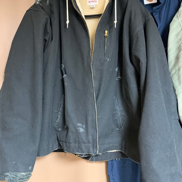 카미야 양털봄버 블랙