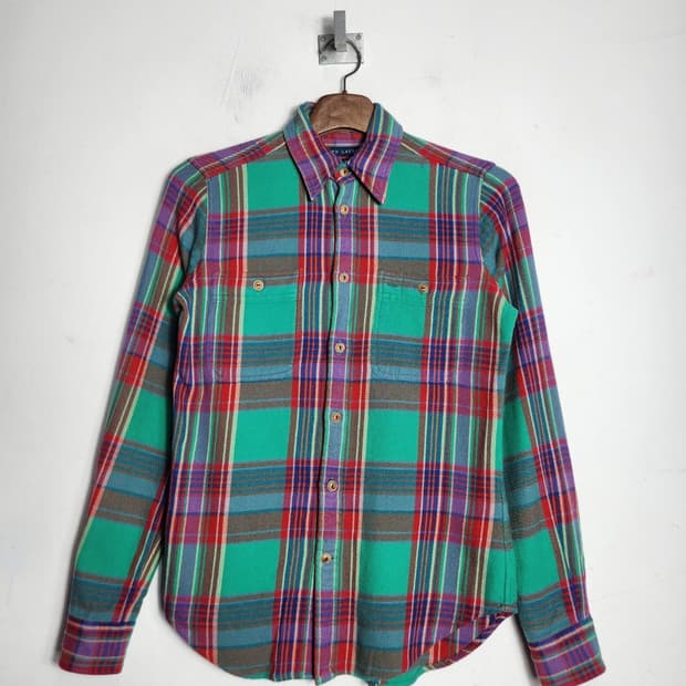 S 폴로 랄프로렌 플레이드 패턴 셔츠