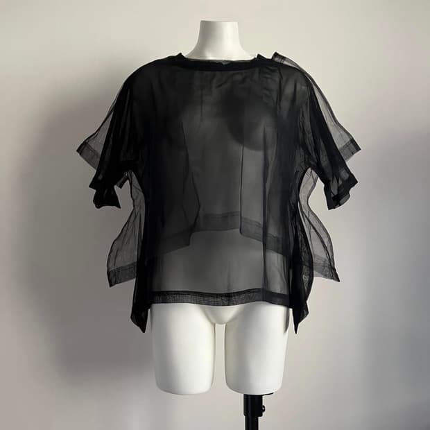 Comme des garcons layered mesh t-shirt