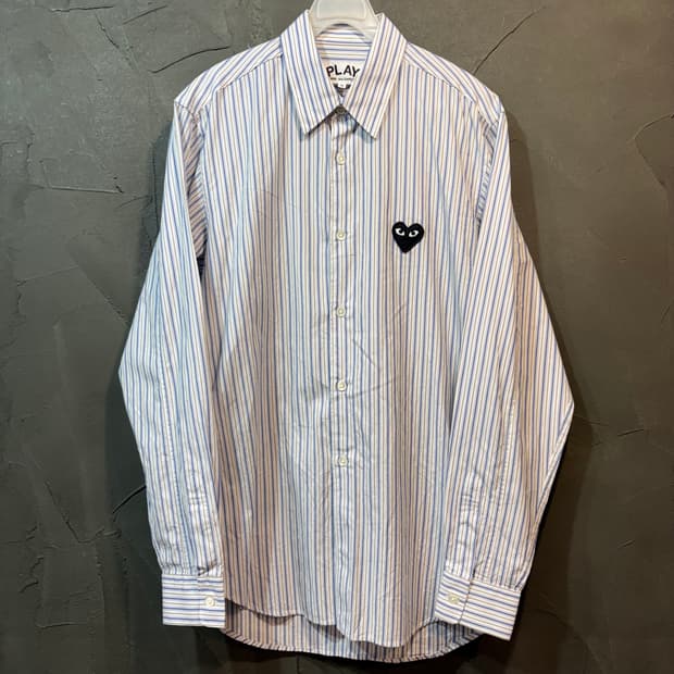 [S] COMME des GARCONS 꼼데가르송 스트라이프 셔츠