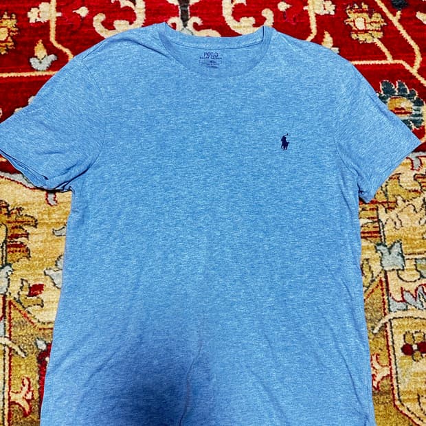 폴로 랄프로렌 로고 반팔 티셔츠 스카이블루