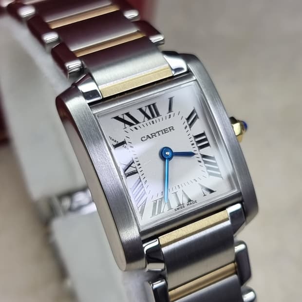 까르띠에 탱크 프랑세즈 18K 콤비 S 쿼츠 여성시계 06년